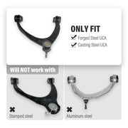 DURAFORCE For 2-4" Lift Front Upper Control Arms For 2007-2018 Silverado Sierra 2WD 4WD