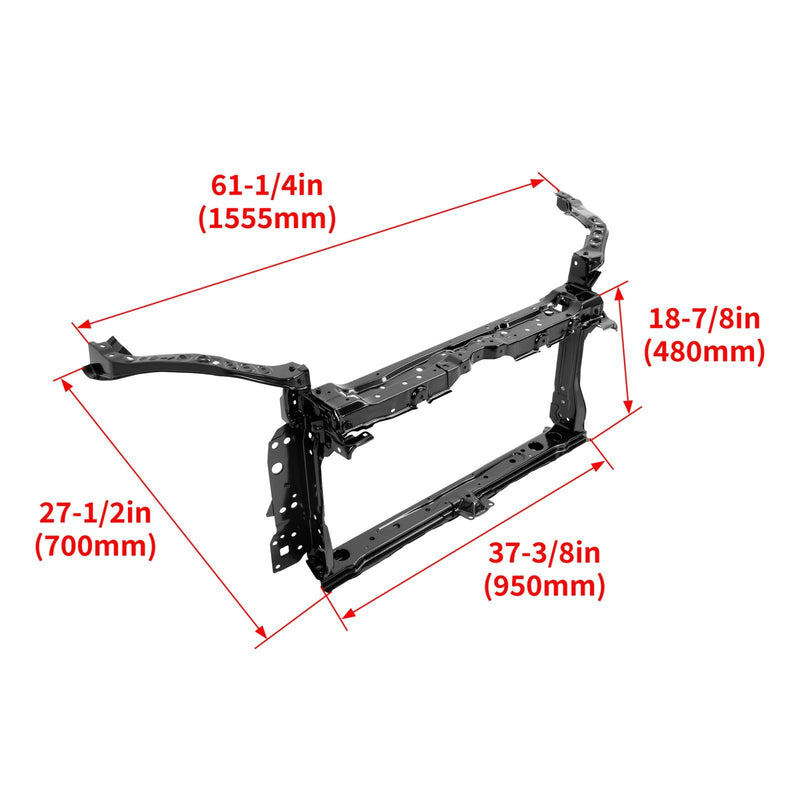 DURAFORCE Radiator Support Core Assembly #5320502220 For Toyota Corolla Sedan 2019-2023