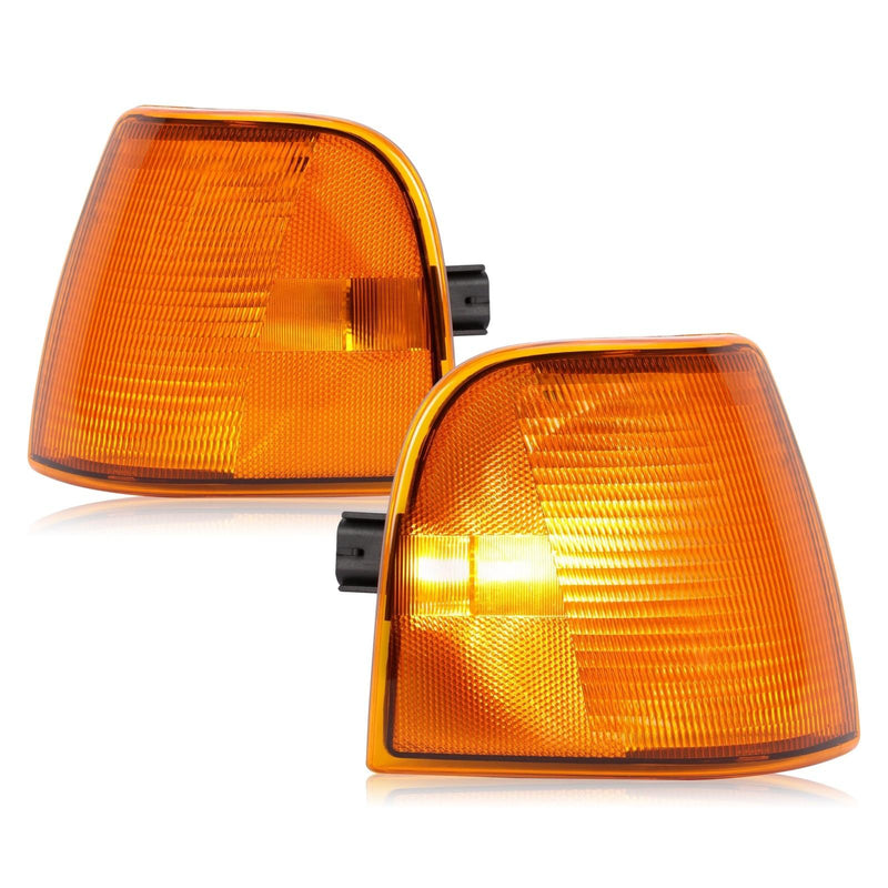 DURAFORCE Turn Signal Corner Lights Driver & Passenger Lamps For Peterbilt 375 385 Trucks