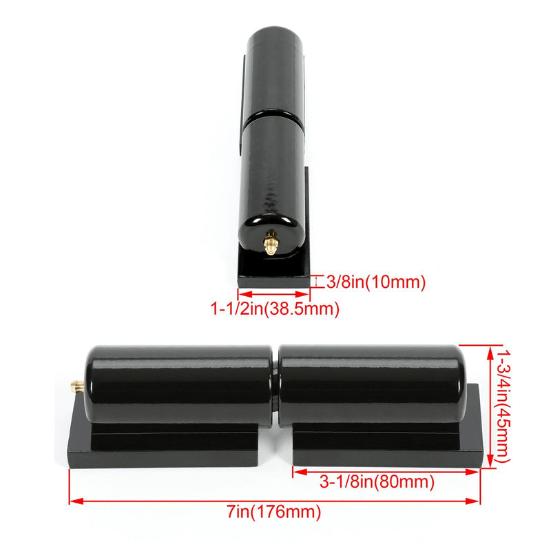DURAFORCE Heavy Duty Hinge Steel 7" Barrel Hinge Weld-On For Metal Gates Doors Universal