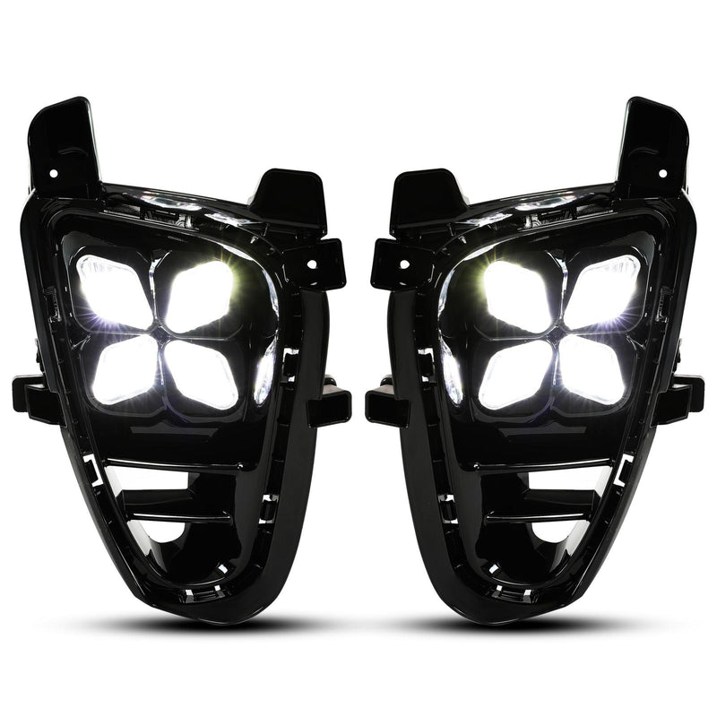 DURAFORCE 4 Eyes LED DRL Running Fog Lights For Kia Sorento 2019 2020 Driver & Passenger