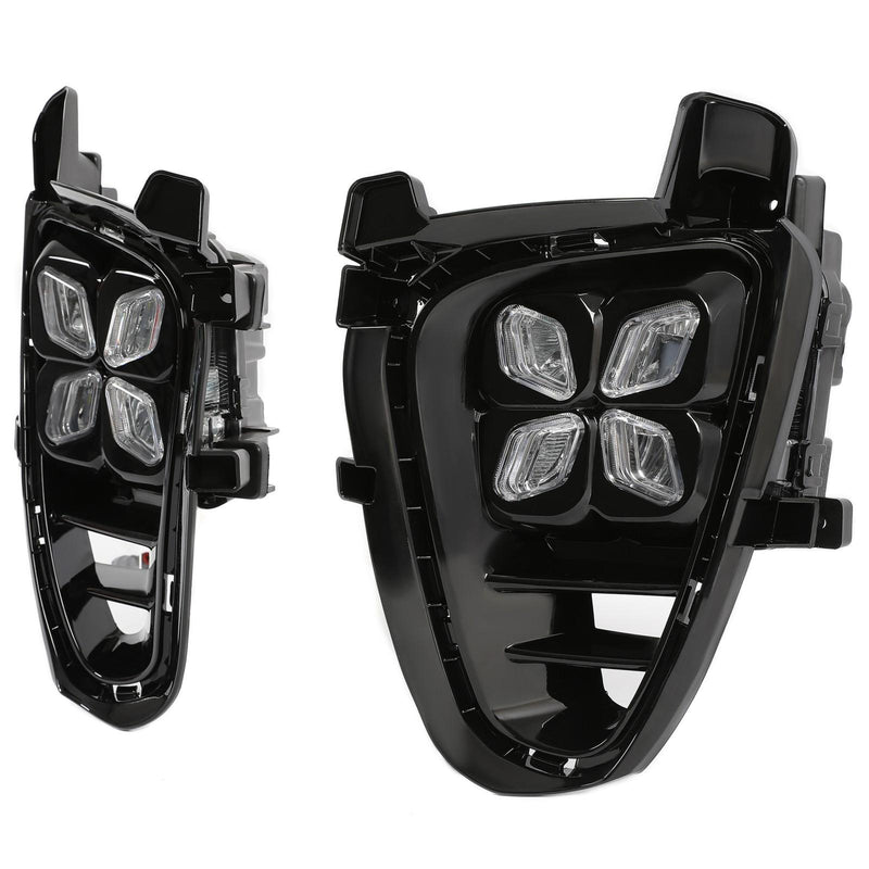 DURAFORCE 4 Eyes LED DRL Running Fog Lights For Kia Sorento 2019 2020 Driver & Passenger