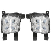 DURAFORCE 4 Eyes LED DRL Running Fog Lights For Kia Sorento 2019 2020 Driver & Passenger