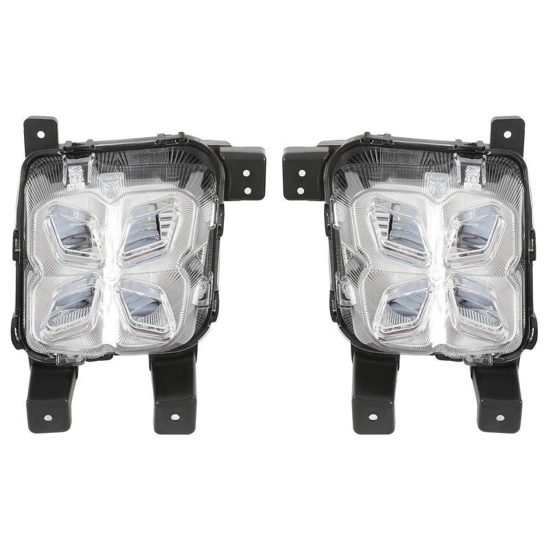 DURAFORCE 4 Eyes LED DRL Running Fog Lights For Kia Sorento 2019 2020 Driver & Passenger