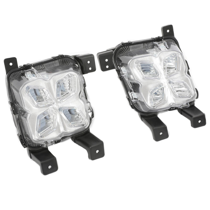 DURAFORCE 4 Eyes LED DRL Running Fog Lights For Kia Sorento 2019 2020 Driver & Passenger