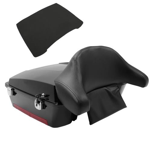 DURAFORCE Chopped Pack Trunk with Backrest For Harley Davidson Touring 1997-2013