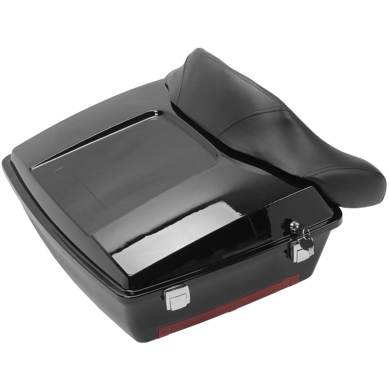DURAFORCE Chopped Pack Trunk with Backrest For Harley Davidson Touring 1997-2013