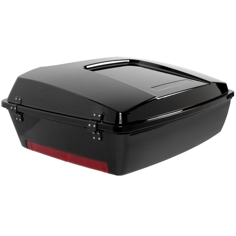 DURAFORCE Chopped Pack Trunk with Backrest For Harley Davidson Touring 1997-2013