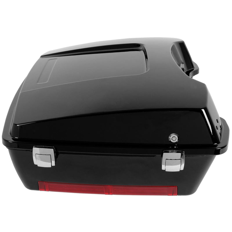 DURAFORCE Chopped Pack Trunk with Backrest For Harley Davidson Touring 1997-2013
