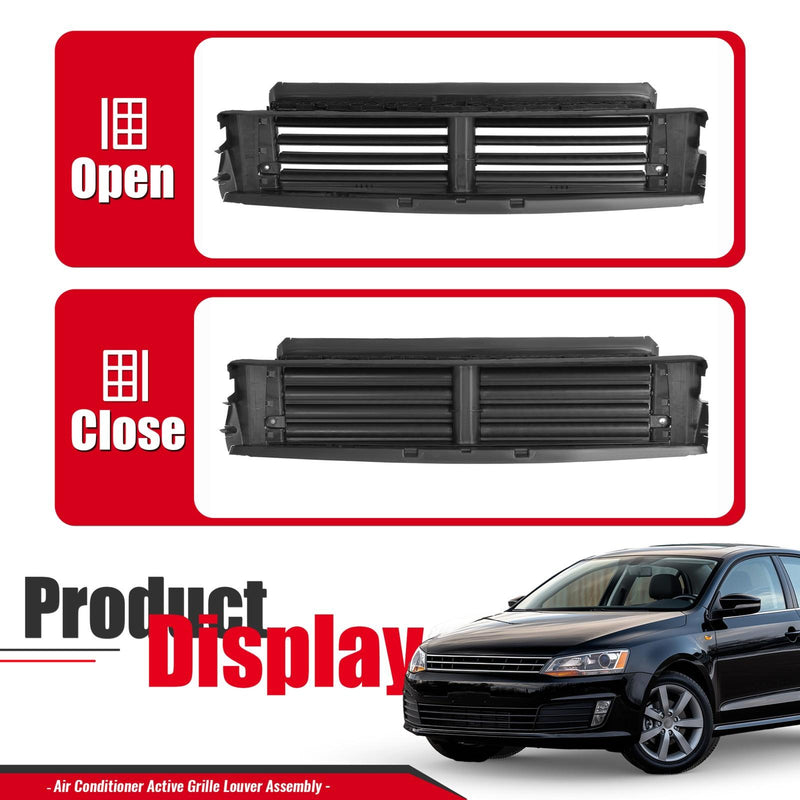 DURAFORCE Front Lower Radiator Grille Shutter Assembly For VW Jetta 2015-2018 2016 2017