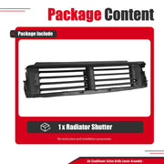 DURAFORCE Front Lower Radiator Grille Shutter Assembly For VW Jetta 2015-2018 2016 2017
