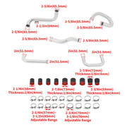 DURAFORCE Polished Intercooler Pipe & Boot Kit For Acura Integra For Honda Del Sol 1990-01
