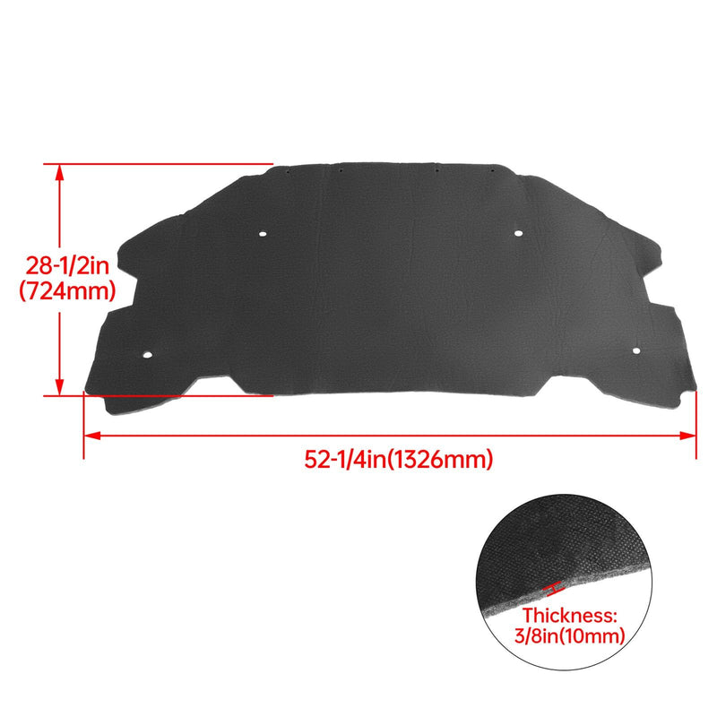 DURAFORCE Hood Insulation Pad With Clips Heat Blanket For Pontiac G6 2005-2010 2006 2007