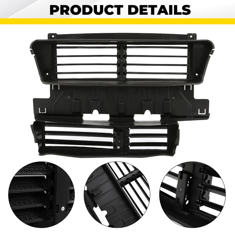 DURAFORCE Radiator Support Shutter Grille Assembly For 2017-2019 Ford Fusion #HS7Z8475A