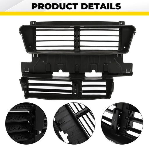 DURAFORCE Radiator Support Shutter Grille Assembly For 2017-2019 Ford Fusion #HS7Z8475A