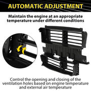 DURAFORCE Radiator Support Shutter Grille Assembly For 2017-2019 Ford Fusion #HS7Z8475A