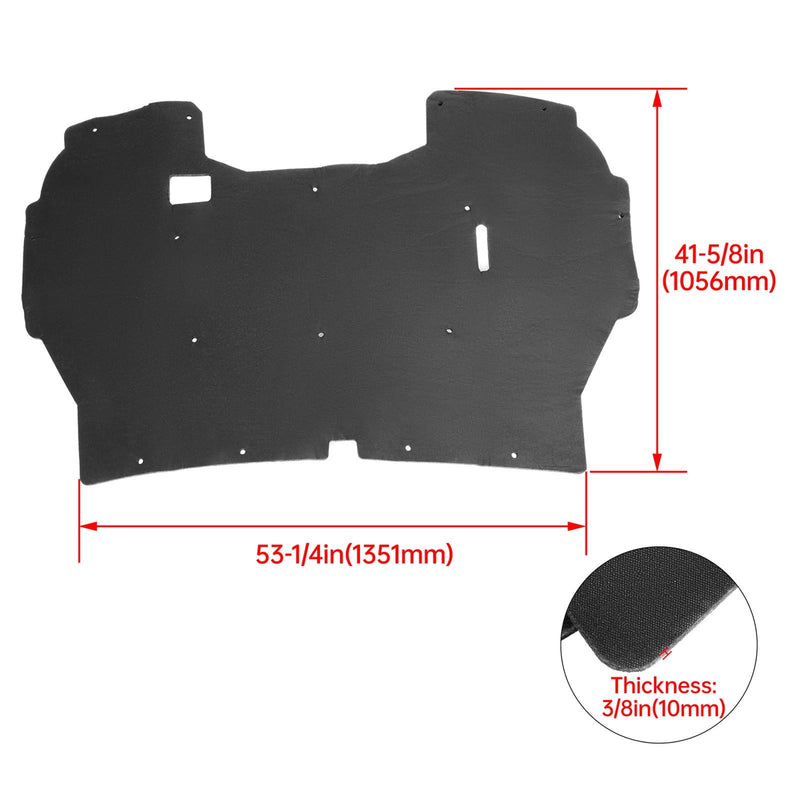 DURAFORCE Front Hood Insulation Pad Heat Shield w/Clips For Ford F150 F250 F350 1992-1997