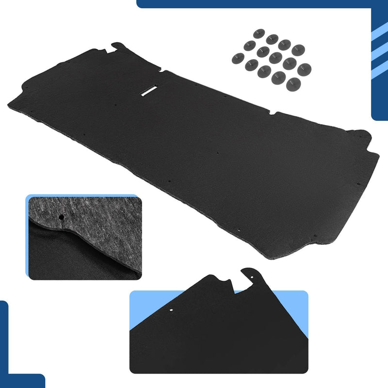 DURAFORCE Low Profile Hood Insulation Pad W/ Clips For Ford F-150 F150 1997-2003 NEW
