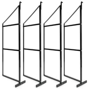 DURAFORCE 4PCS Black Cargo Shipping Container Shelving Shelf Brackets Universal 22"x60"