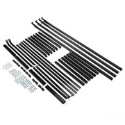 DURAFORCE 4PCS Black Cargo Shipping Container Shelving Shelf Brackets Universal 22"x60"