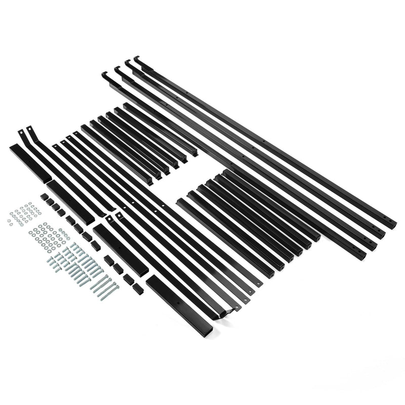 DURAFORCE 4PCS Black Cargo Shipping Container Shelving Shelf Brackets Universal 22"x60"
