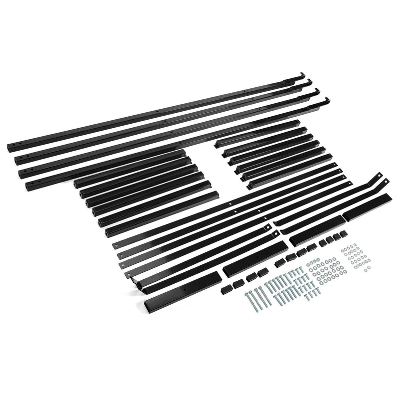 DURAFORCE 4PCS Black Cargo Shipping Container Shelving Shelf Brackets Universal 22"x60"