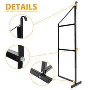DURAFORCE 4PCS Black Cargo Shipping Container Shelving Shelf Brackets Universal 22"x60"