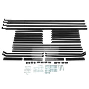 DURAFORCE 4PCS Black Cargo Shipping Container Shelving Shelf Brackets Universal 22"x60"