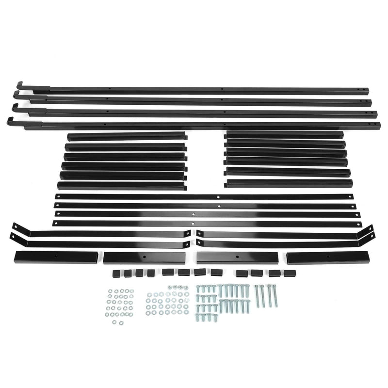 DURAFORCE 4PCS Black Cargo Shipping Container Shelving Shelf Brackets Universal 22"x60"