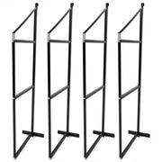 DURAFORCE 4PCS Black Cargo Shipping Container Shelving Shelf Brackets Universal 22"x60"
