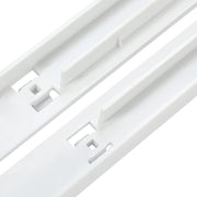 DURAFORCE Refrigerator Pan Hangers Drawer Slide Sup White ABS For 240530601 & 240530701