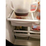 DURAFORCE Refrigerator Pan Hangers Drawer Slide Sup White ABS For 240530601 & 240530701