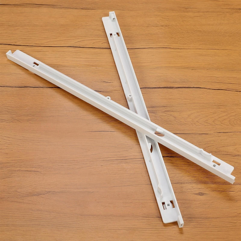 DURAFORCE Refrigerator Pan Hangers Drawer Slide Sup White ABS For 240530601 & 240530701