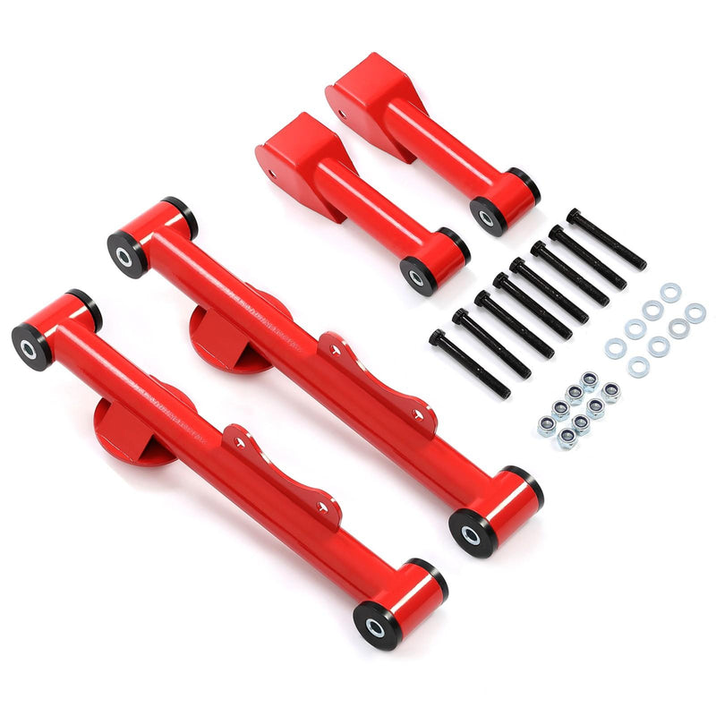 DURAFORCE Rear Upper Lower Tubular Control Arms w/ Bushings For Ford Mustang Mercury 79-04