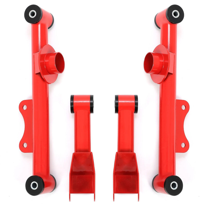 DURAFORCE Rear Upper Lower Tubular Control Arms w/ Bushings For Ford Mustang Mercury 79-04