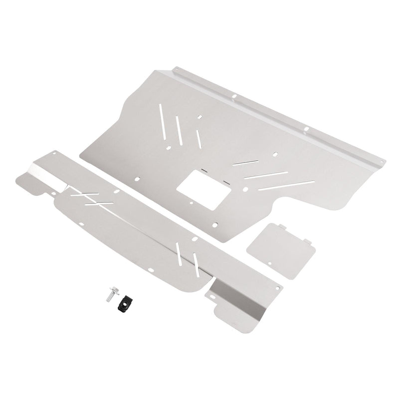 DURAFORCE Silver Engine Splash Shield Front Lower Tray Skid Plate For Subaru WRX 2015-2021