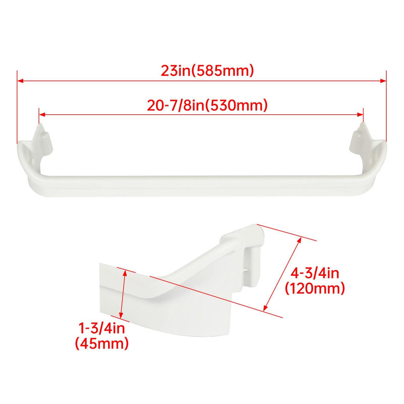 DURAFORCE For 240535101 &1240535201 Frigidaire Refrigerator Door Rack Door Bin Shelf
