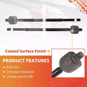 DURAFORCE For Ford Focus 2006-2011 Pair Front Left & Right Inner Tie Rod End Links Steel