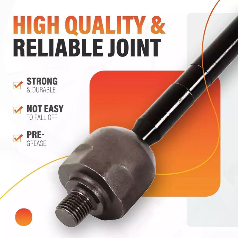 DURAFORCE For Ford Focus 2006-2011 Pair Front Left & Right Inner Tie Rod End Links Steel