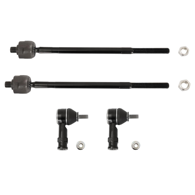 DURAFORCE Front Left & Right Inner & Outer Tie Rod Ends for Ford Focus 2006-2011 4Pcs