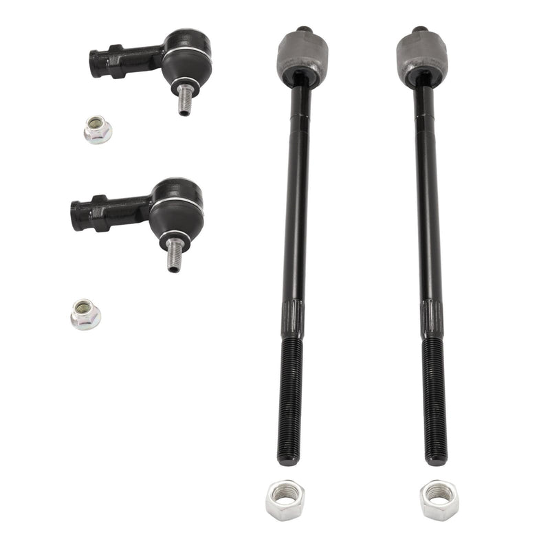 DURAFORCE Front Left & Right Inner & Outer Tie Rod Ends for Ford Focus 2006-2011 4Pcs