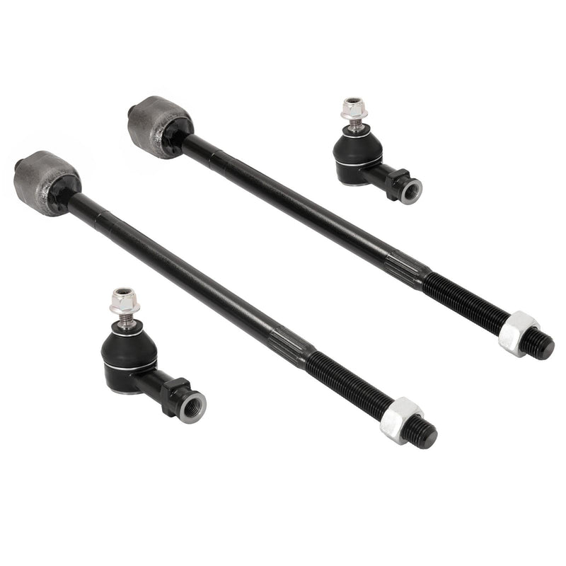 DURAFORCE Front Left & Right Inner & Outer Tie Rod Ends for Ford Focus 2006-2011 4Pcs