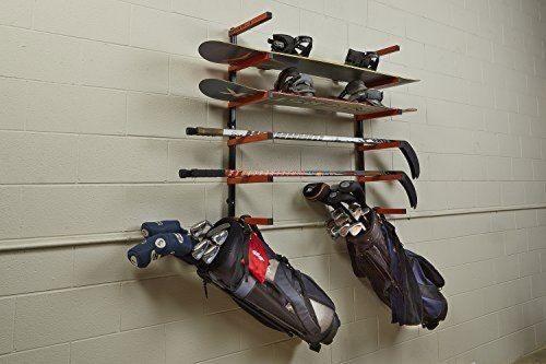 DURAFORCE 6 Shelf Lumber Storage Rack Wall-Mounted Steel Wood Pipes Rack 660LB New