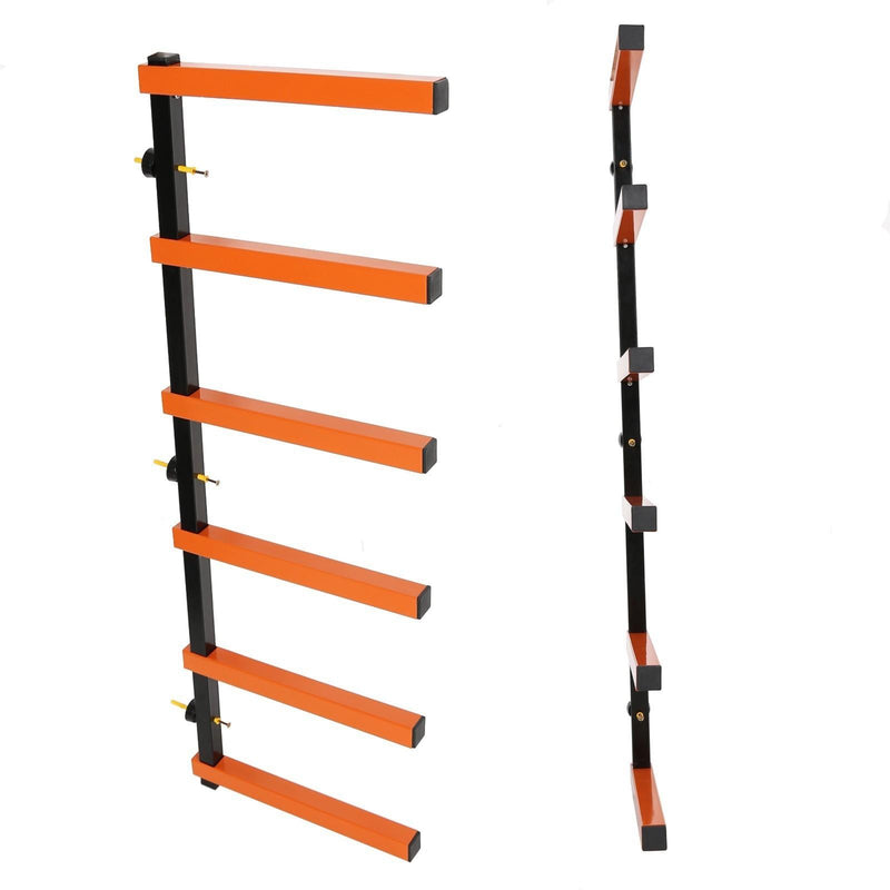 DURAFORCE 6 Shelf Lumber Storage Rack Wall-Mounted Steel Wood Pipes Rack 660LB New