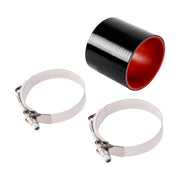 DURAFORCE 3 Ply Rubber Hose/Intake/Intercooler Pipe Straight Coupler + T Clamps 3" ~ 76mm