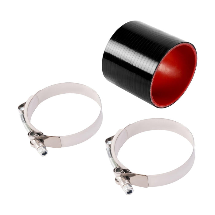 DURAFORCE 3 Ply Rubber Hose/Intake/Intercooler Pipe Straight Coupler + T Clamps 3" ~ 76mm