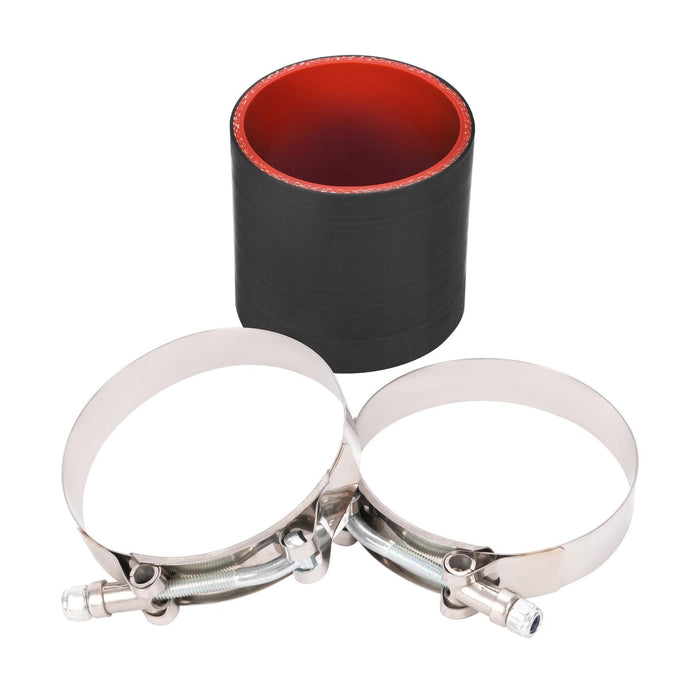 DURAFORCE 3 Ply Rubber Hose/Intake/Intercooler Pipe Straight Coupler + T Clamps 3" ~ 76mm