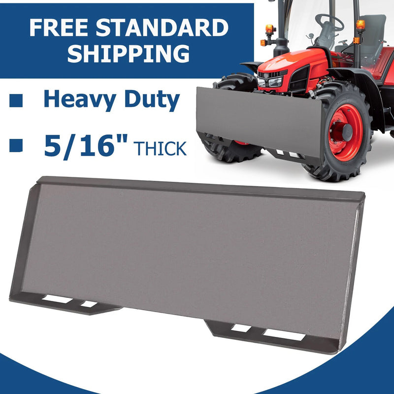 DURAFORCE 5/16" Mount Plate Skid Steer Loader Quick Tach Attachment For Bobcat Kubota