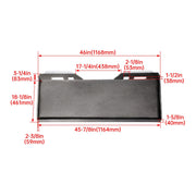 DURAFORCE 5/16" Mount Plate Skid Steer Loader Quick Tach Attachment For Bobcat Kubota