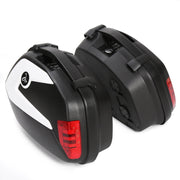 DURAFORCE Universal Detachable Hard Saddlebags white face Plate For Suzuki Honda cruisers